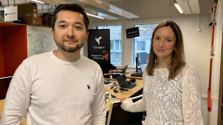 Iuliia Petryshyn Thuen and Davlet Dzhakishev, Co-founders of Cloudgeni