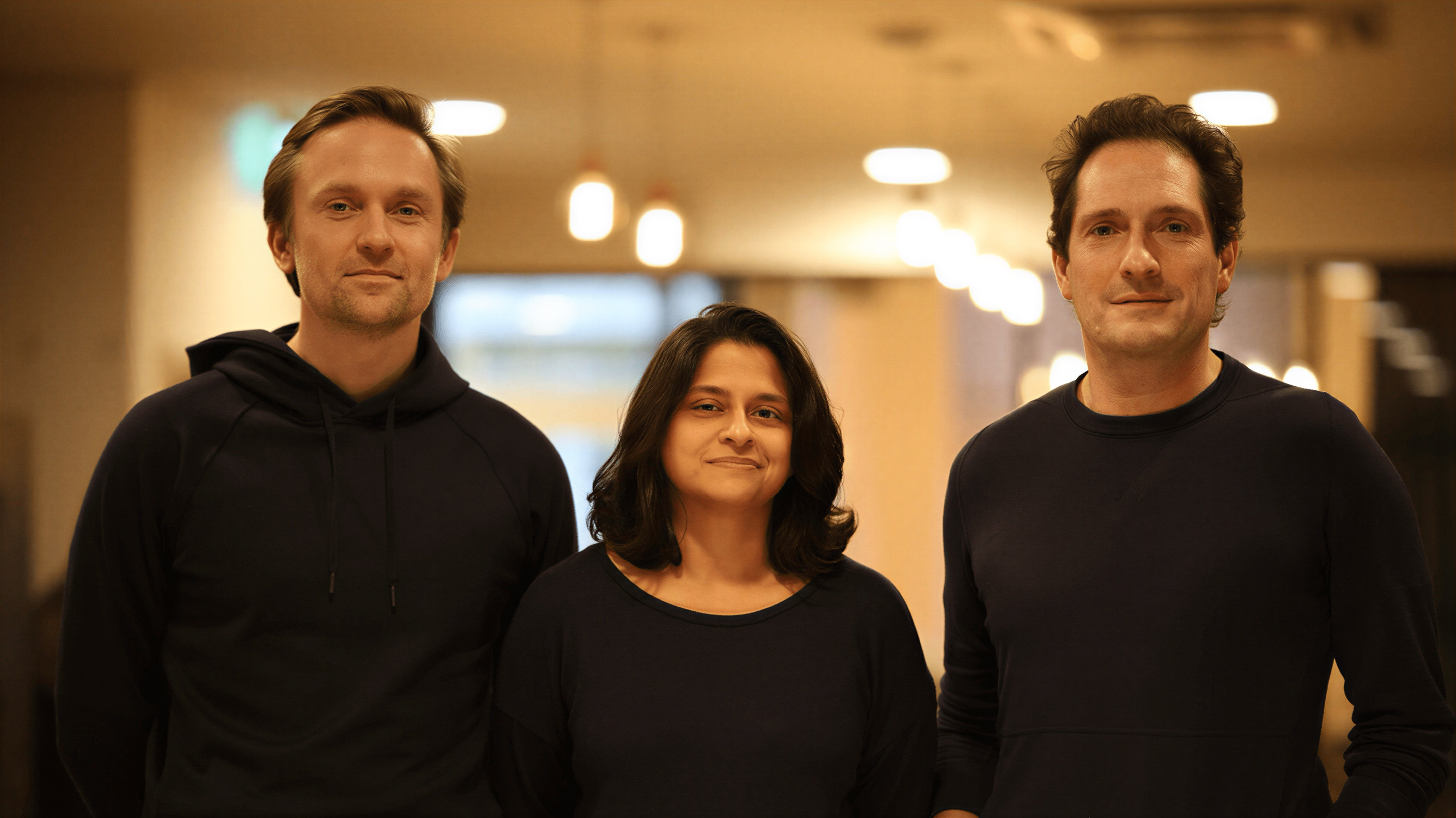 Pietro Bezza, Sitar Teli, Rory Stirling of Connect Ventures — announcing fifth fund first close.