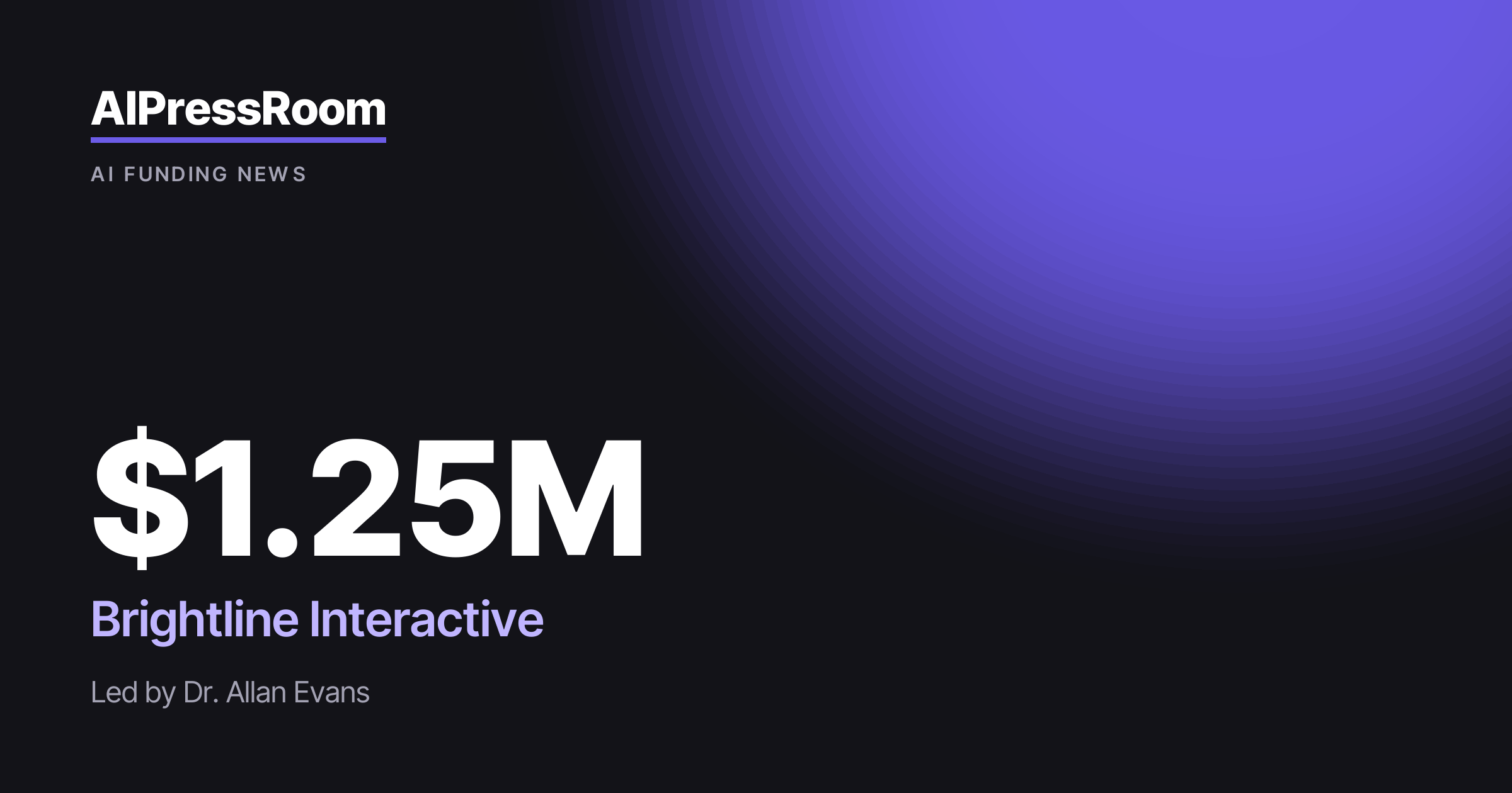 Brightline Interactive raises $1.25M