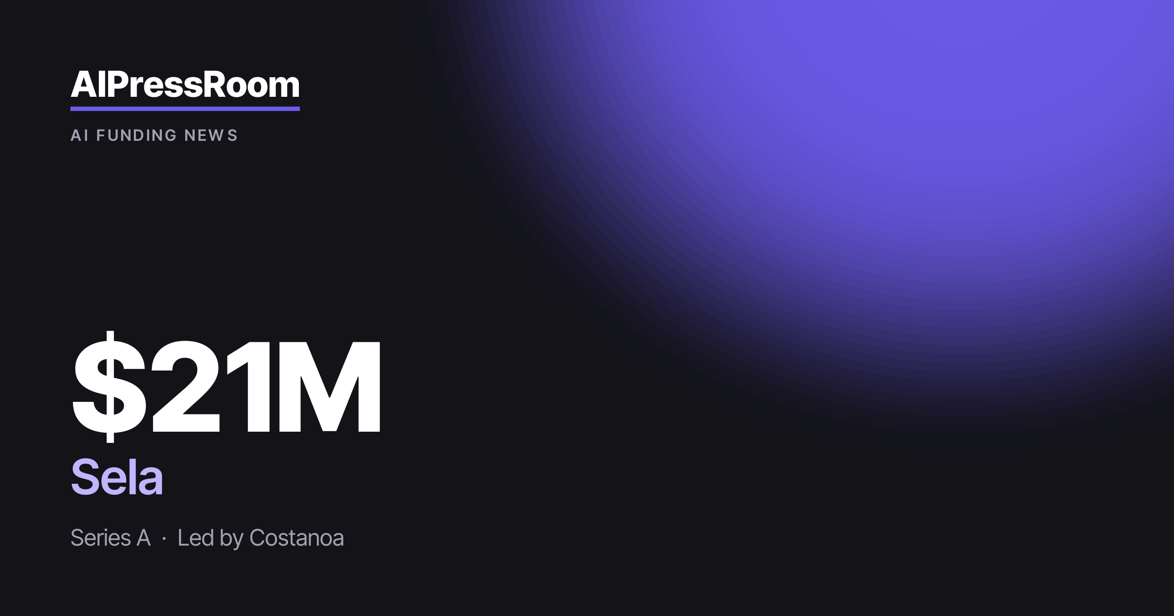 Sela raises $21M