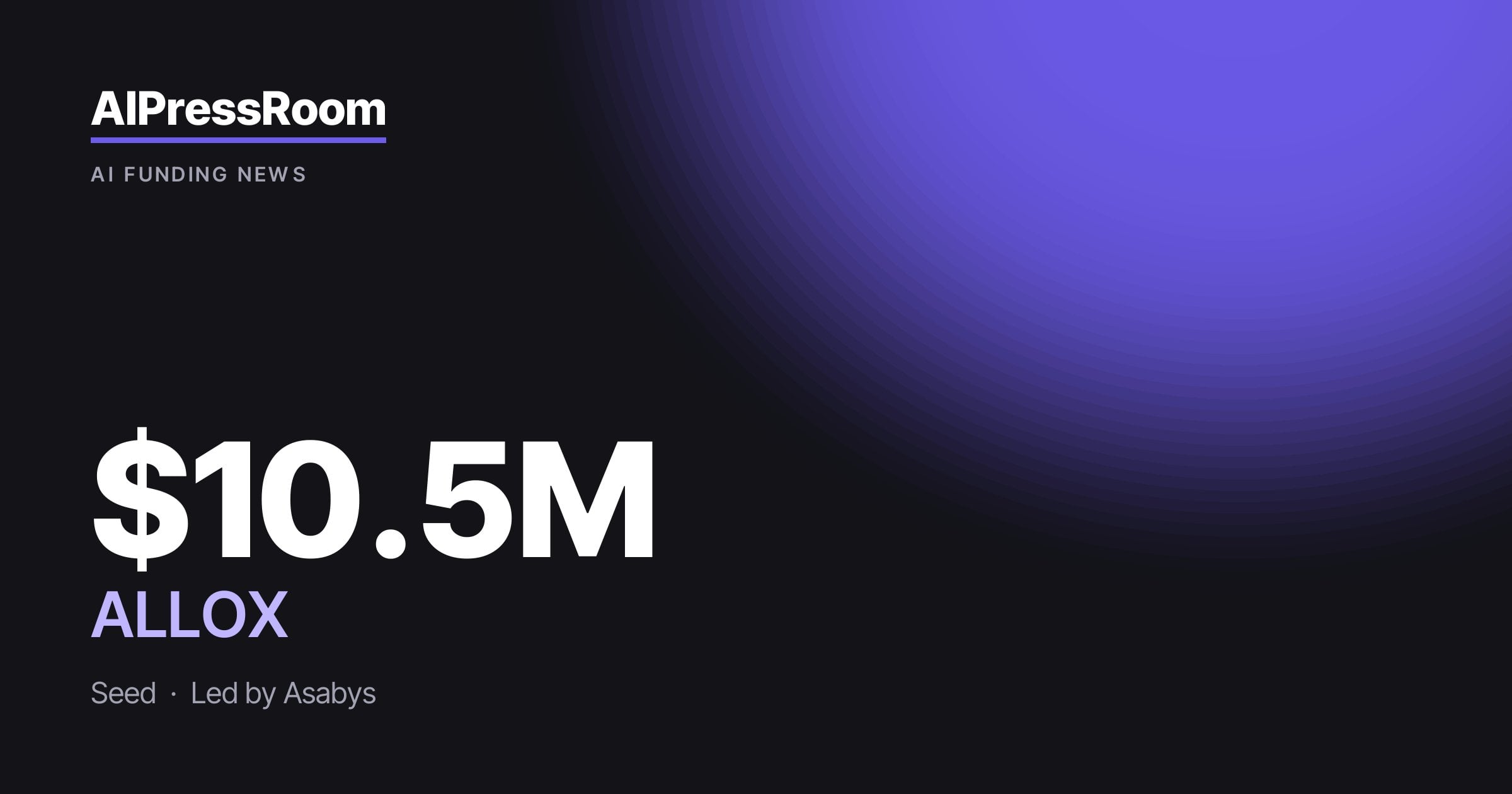 ALLOX raises $10.5M