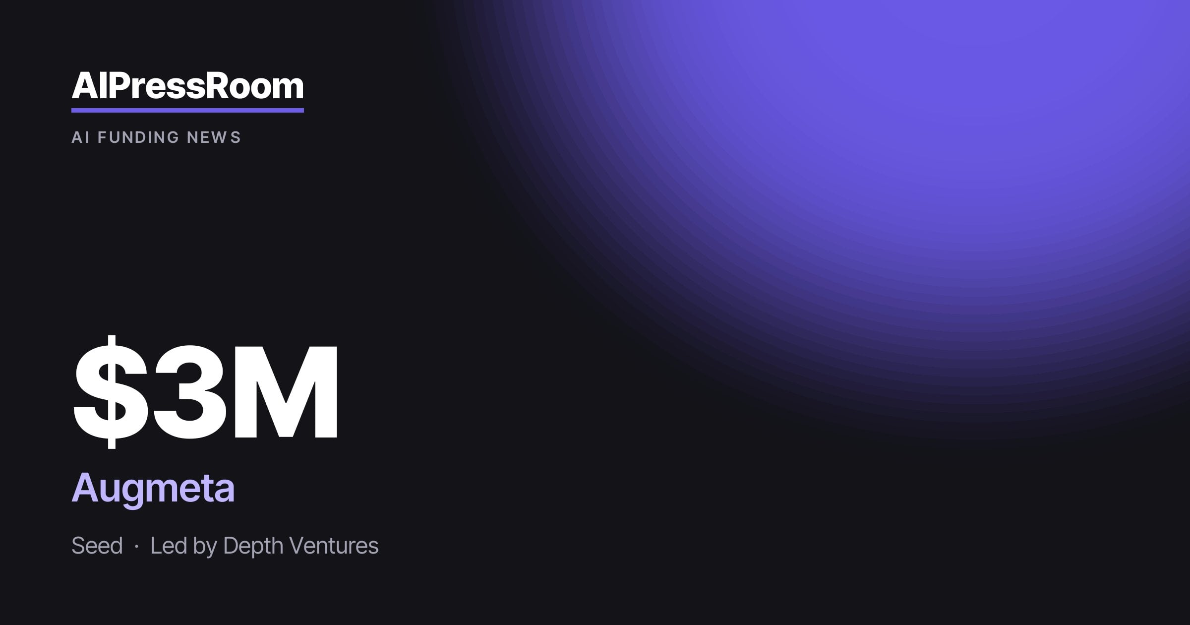 Augmeta raises $3M