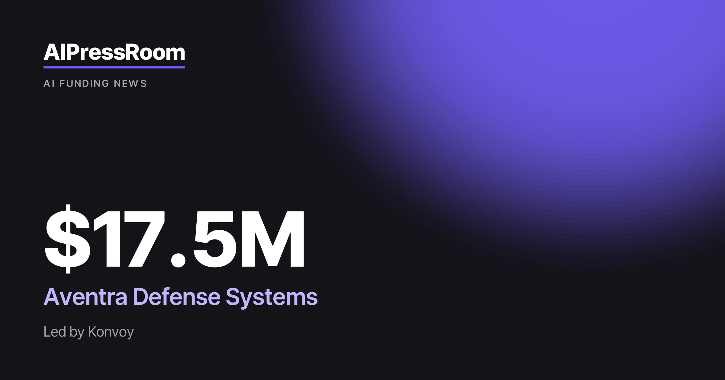Aventra Defense Systems raises $17.5M