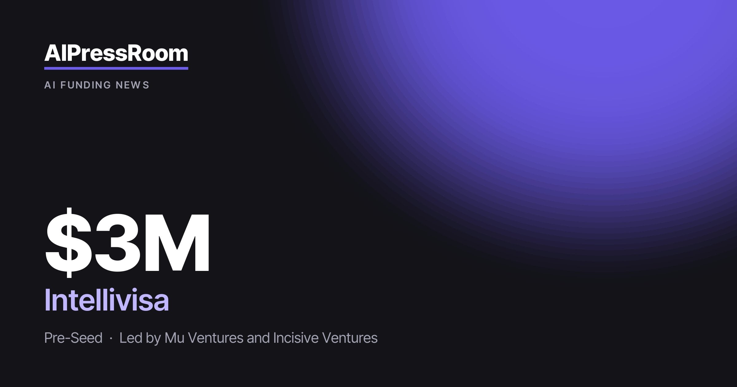 Intellivisa raises $3M