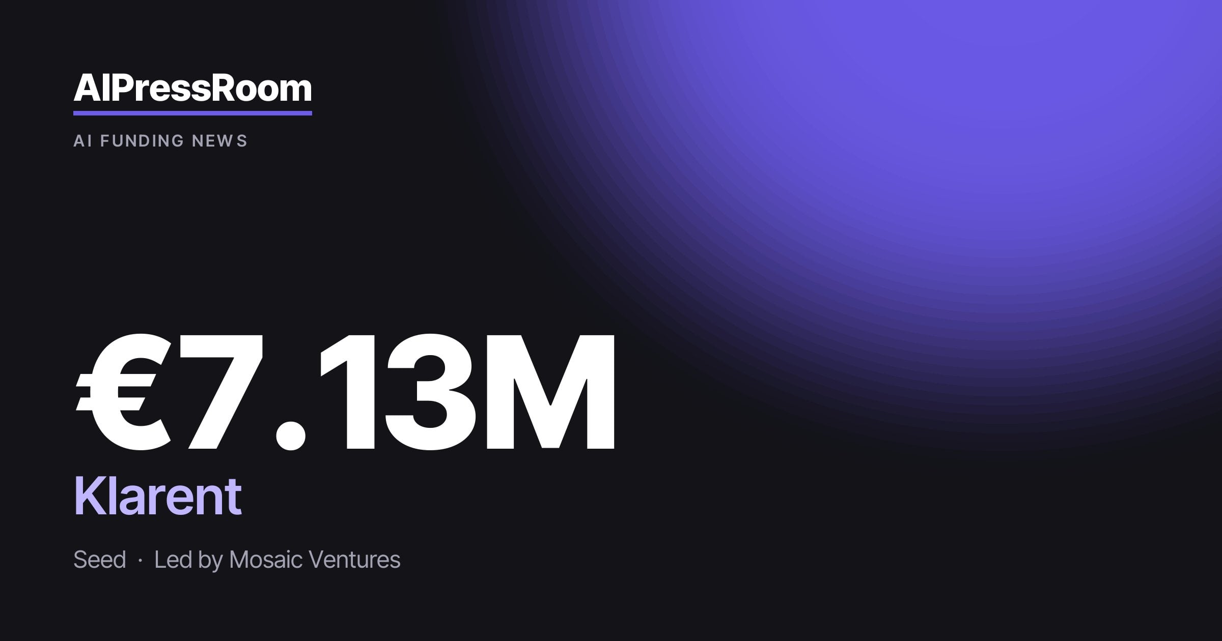 Klarent raises €7.13M