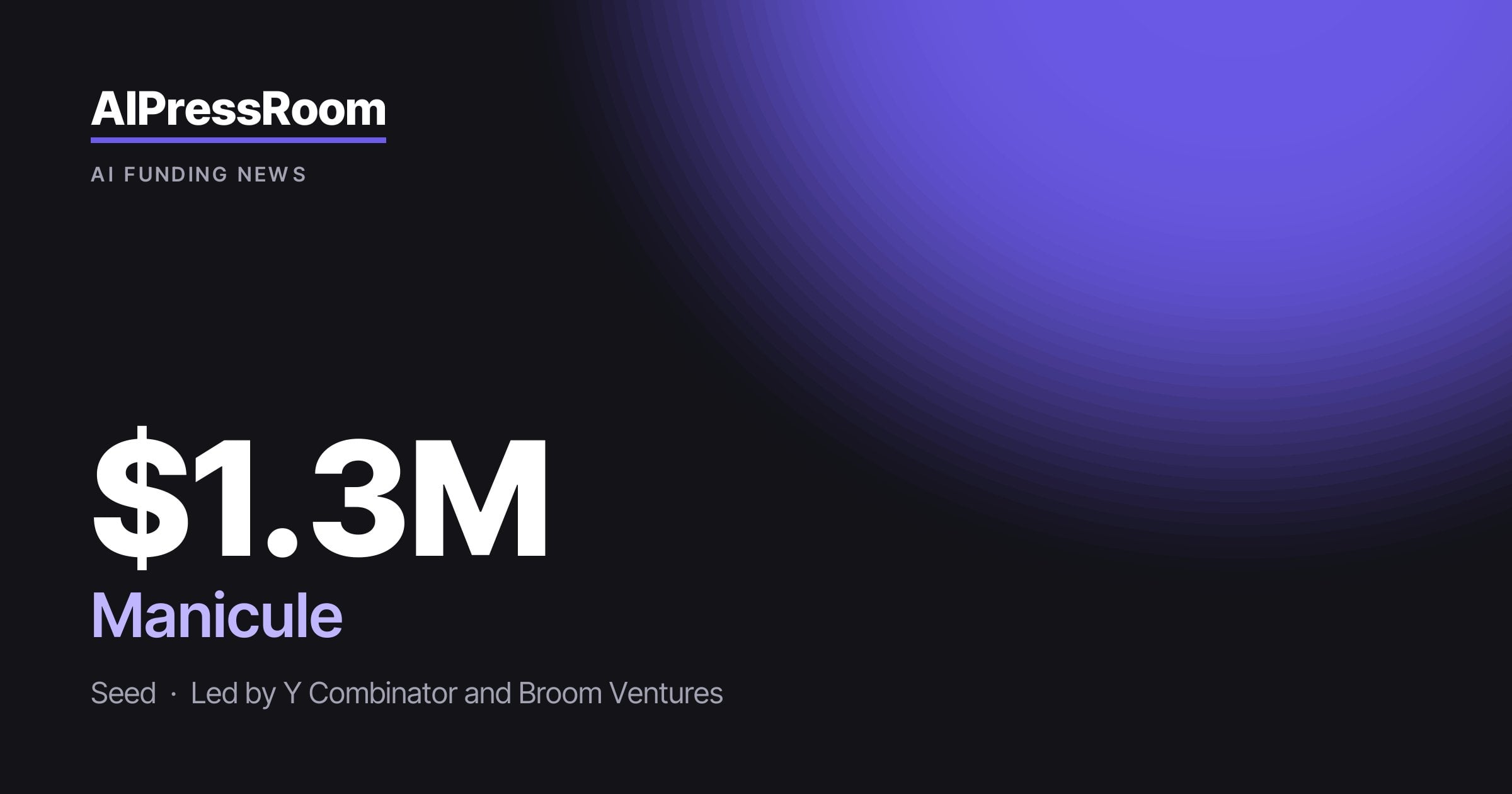 Manicule raises $1.3M