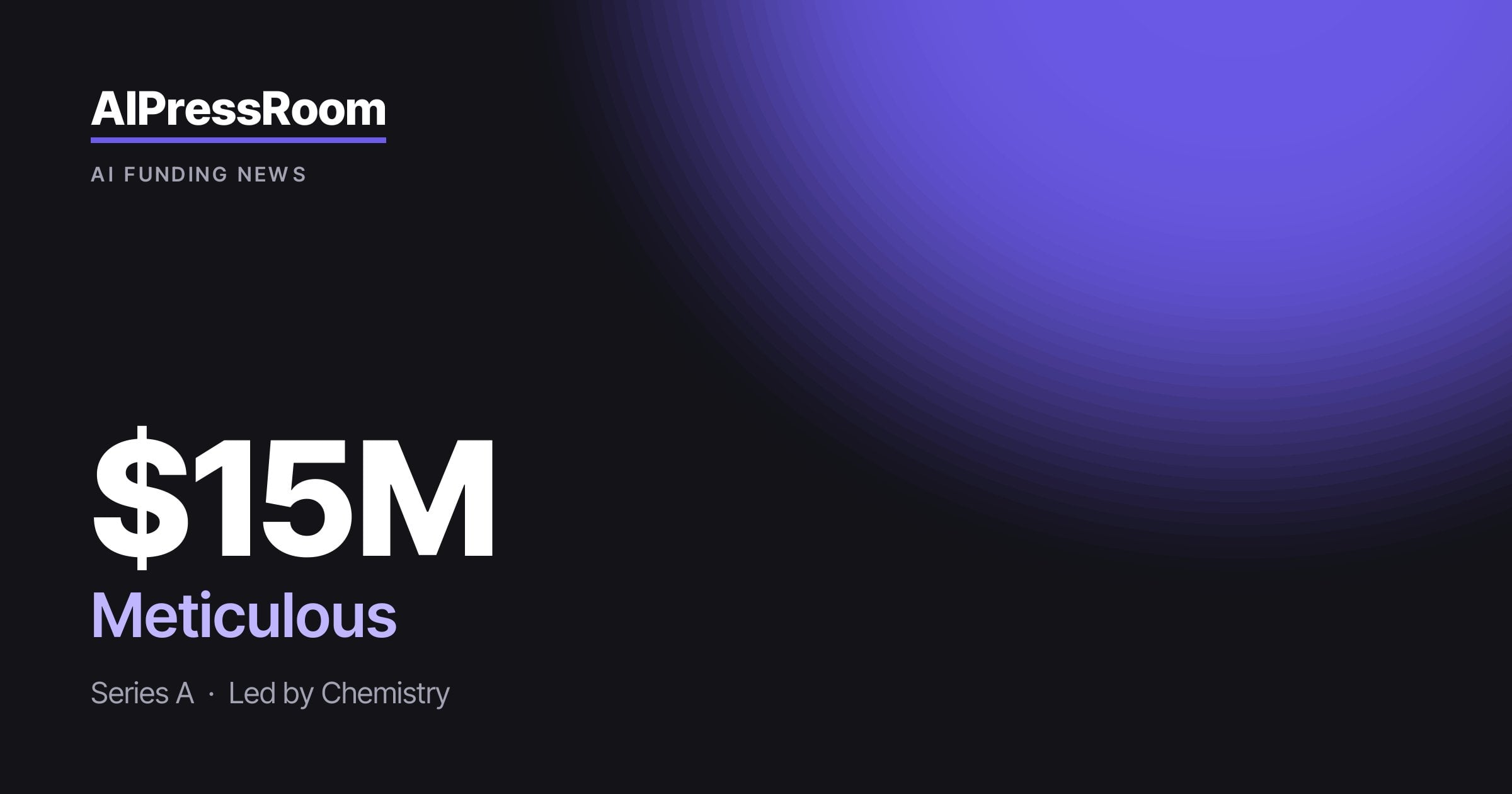 Meticulous raises $15M