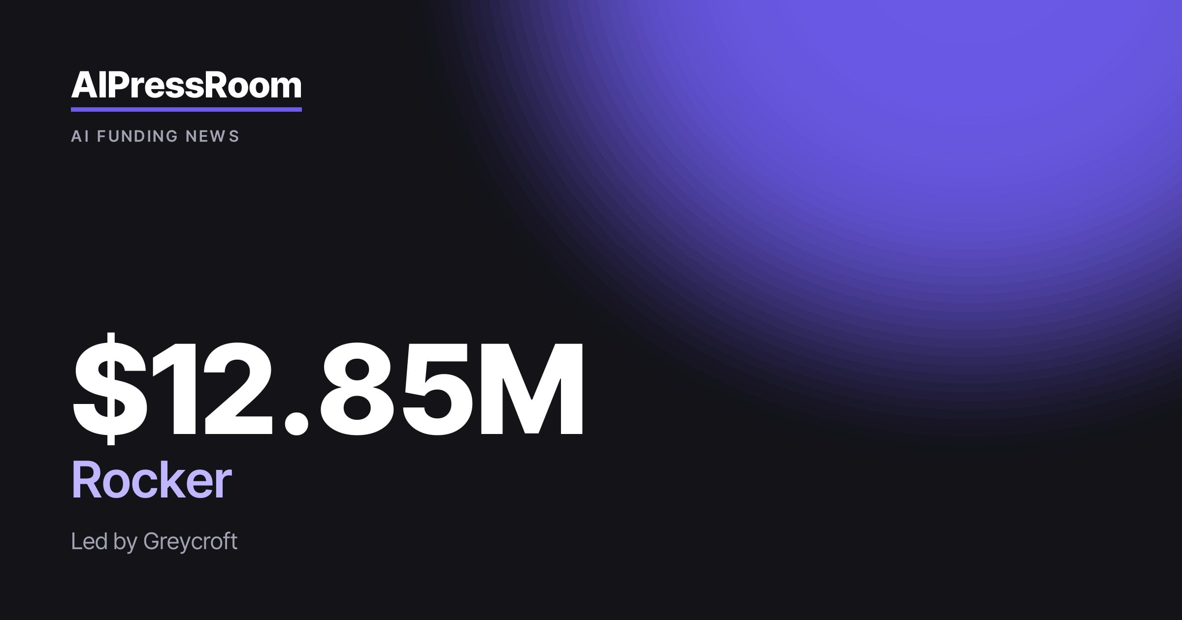 Rocker raises $12.85M