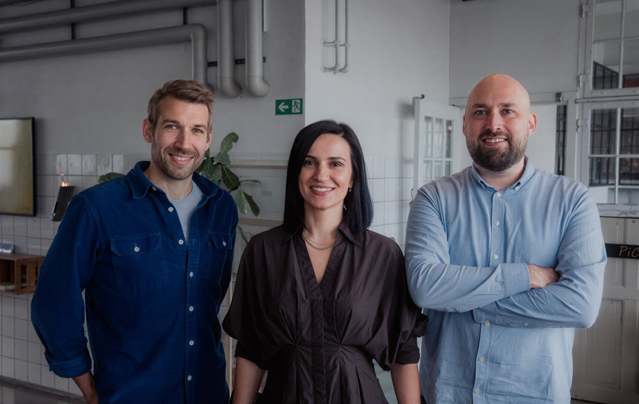Jakob Nielsen, Nermina Suljevic and Sebastian Rehnby, Founders of Plinto